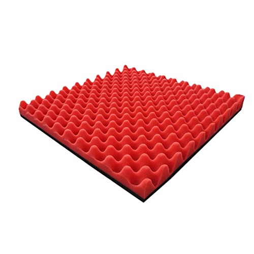 iumLeap Acoustic Foam Panel, 20 Pcs Self-Adhesive Sound Absorbing Cotton Flame Retardant Sound Absorbing Padding Wall Panel for Acoustic Treatment and Wall Decoration(Ed 50X50X5Cm)