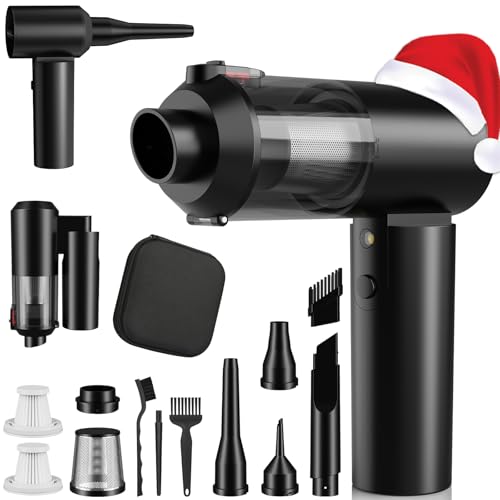 JYNSROU Aspirateur à Pliable à 90° Main sans Fil, 16000Pa Petit Aspirateur de Voiture Portable...