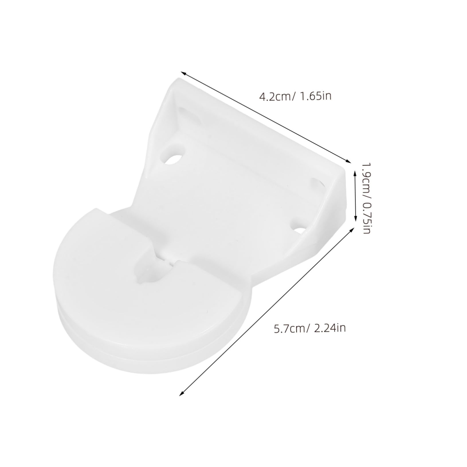 CORHAD 2 Sets Roller Blind Fittings Kit Replacement Accessories for Roller Shades Versatile Installation for Various Curtain Styles Minimalist Design
