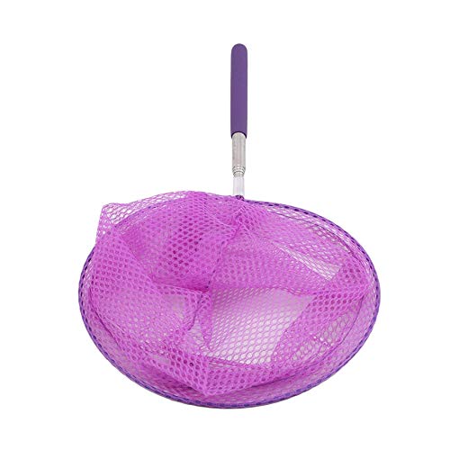 Meoliny Retractable Insect Net for Catching Butterfly Small Fish Outdoor Beach Garden Activities,Purple