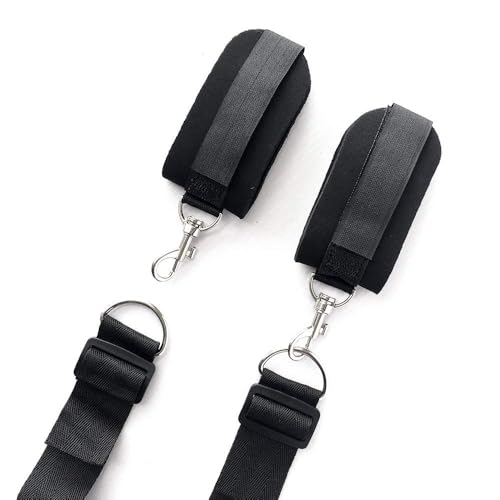 Collar de entrenamiento amarillo para yoga y ejercicios con correa resistente de cuidado personal 6