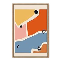 Framed Canvas Wall Art Illustration Canvas Prints Home Artwork Decoration for Living Room,Bedroom - 16x24 inches