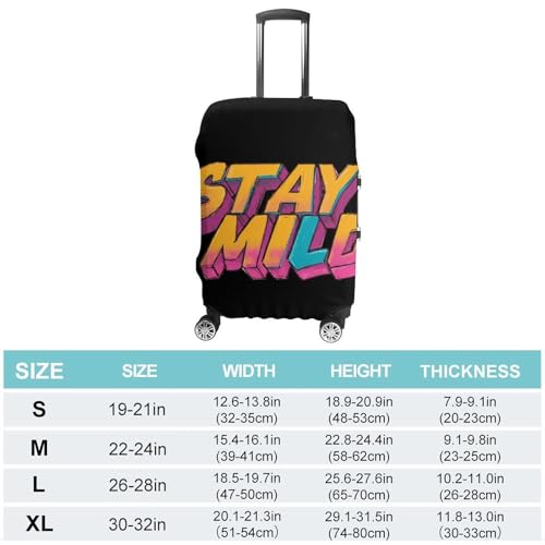 Stay Mild Vintage 80s Luggage Covers Washable Travel Suitcase Cover Elastic Baggage Protector2