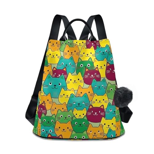Sac à dos chat pour femme idéal en voyage avec sa poche zippée antivol