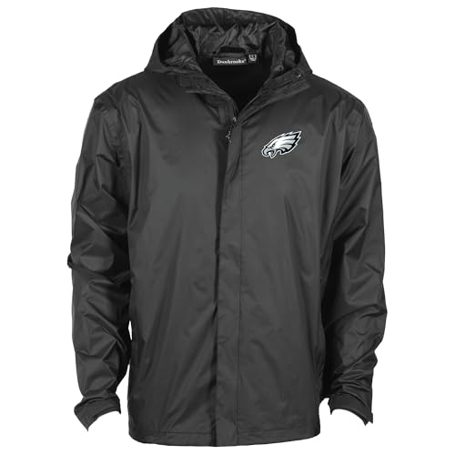 Image of Dunbrooke Men's NFL Tropic Waterproof Packable Full-Zip Hoodie Jacket