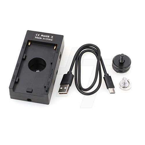 Adaptador de batería NP-F970 HangTon para alimentar monitores de campo y cámaras de vídeo