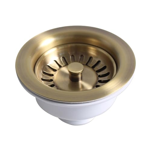 Colador para fregadero de acero inoxidable 304 cobre miniatura 4