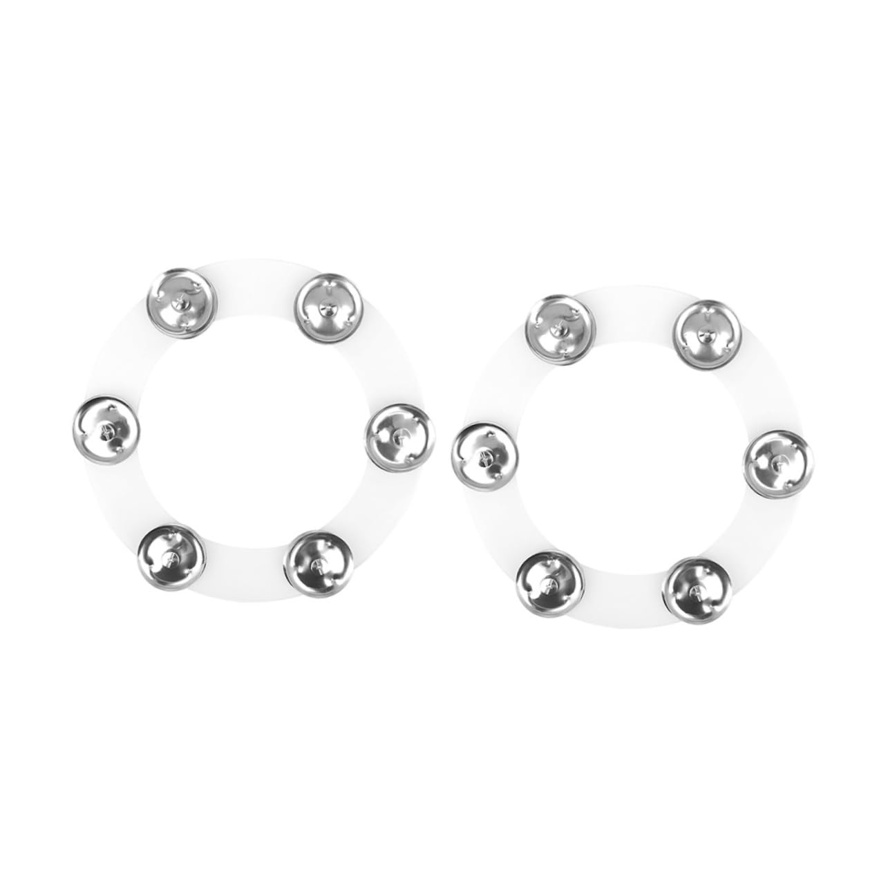 OFFSCH Cymbal Tambourine Drum Set Hi-hat Ring Bell Sturdy Material Drum Accessory for Performance