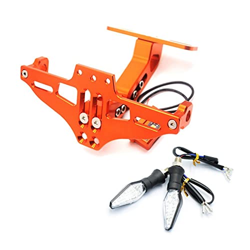 Cadre de plaque d'immatriculation moto Yamaha TMAX 530 YBR 125 XMAX orange