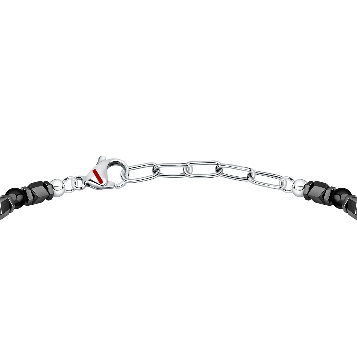 Sector No Limits Basic Bracciale Uomo in acciaio, smalto, ematite, agata nera - SZS97