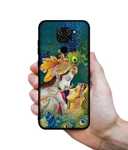 Image of Radha Kishan Love Design Premium 2D Printed Metal Back Case Cover for Mi Redmi Note 9 4G