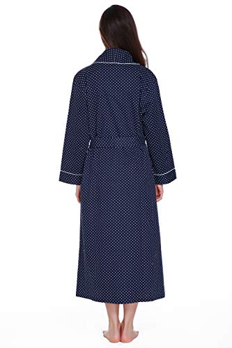 Lavenderi Women’s 100% Cotton Long Kimono Lounge Bathrobe Robe, Ladies Loungewear for Spa4