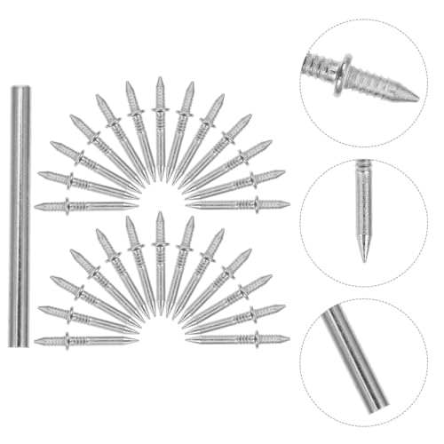 Image of ARTIBETTER 1set Double- Skirting Seamless Nails for Picture Hanging High-Strength Woodworking Fasteners with Installation Sleeve Tool for Home Decor and Projects