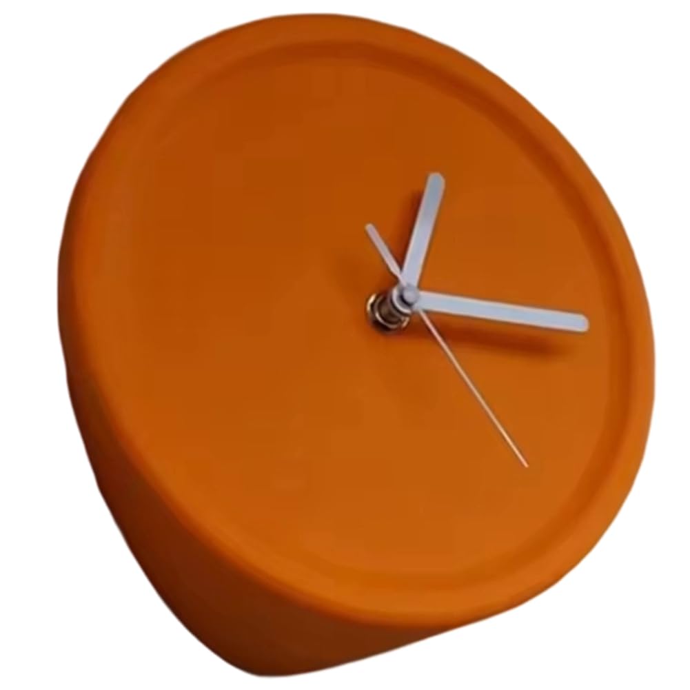 Horloge Murale pour Salon design decoratif esthetique orange objet tendance maison