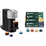 Nespresso Vertuo Next Coffee and Espresso Maker by Breville, Light Grey + Starbucks Capsules