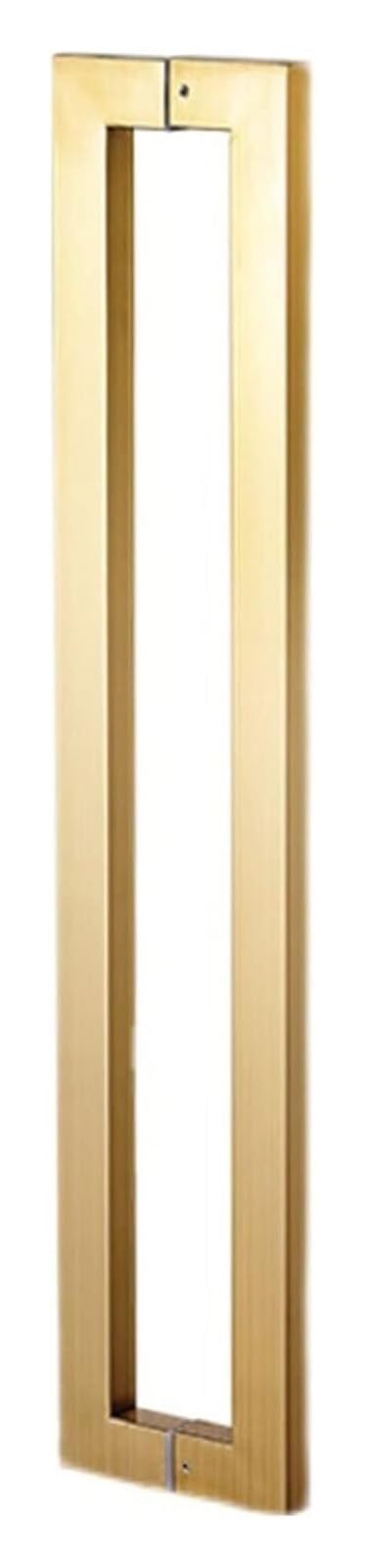 LQZAXSRDR Sliding Barn Door Handle, Glass Door Pull Handle Stainless Steel Multiple Sizes Square Mounting Hardware(B,43.8cm(17.2in) 40cm (15.7in))
