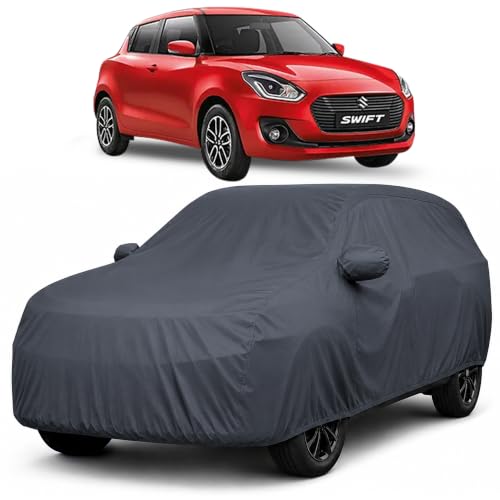 Image of Autofact Premium Car Cover for Swift 2018-2024 | All Weather Waterproof Full Body Car Cover | Light-Weight Triple-Stitched Outdoor Shield with UV Protection, Dustproof & Heat-Resistant