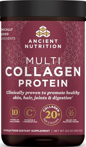 Image of Ancient Nutrition Hydrolyzed Multi Collagen Peptides Powder, Unflavored
