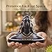 Vedic Charya 4.5 Inch Adiyogi Statue for Car Dashboard- Handmade Black Resin Serene Mahadev Dhyana Mudra, Office Desk, Pooja Home, Zen Decor, Shivaratri, Meditation & Shiva Spiritual Gifting