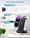 3 in 1 Charging Station for Apple Device, Wireless Charger for iPhone 16e 16 15 14 13 12 11 Pro Max & Apple Watch iwatch- Charging Stand Dock for AirPods