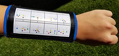 Image of Y23 - Football Wristbands - Wrist Coach - QB Wristband - Football Play Wristbands - Playbook Wristband