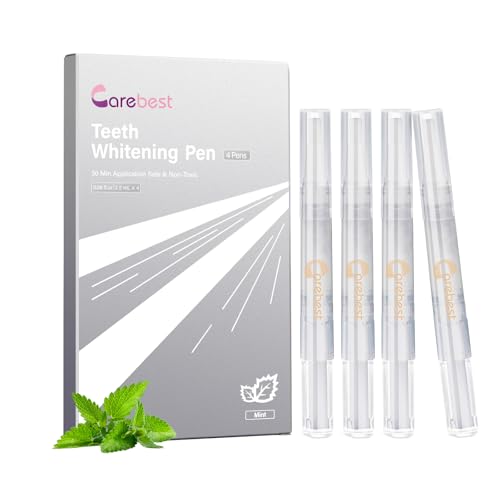 Image of Teeth Whitening Pen(4 Pens),Effective Whitening Gel for Adults,No Sensitivity Teeth Whitener,Mint Flavor Teeth Whitening Gel Pen