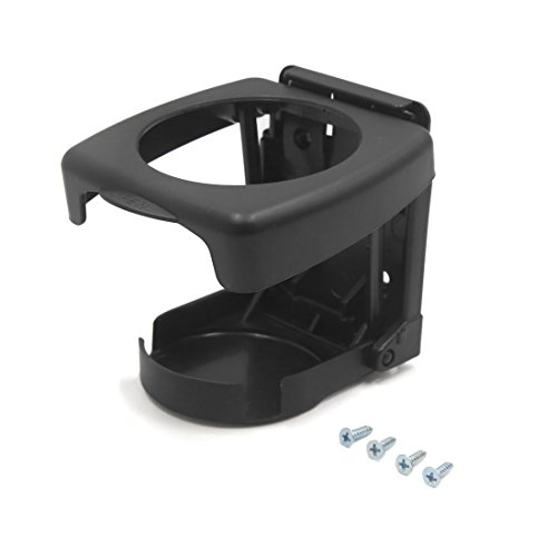 Ruilogod Black plástico plegable bebida bebida taza soporte soporte soporte para coche