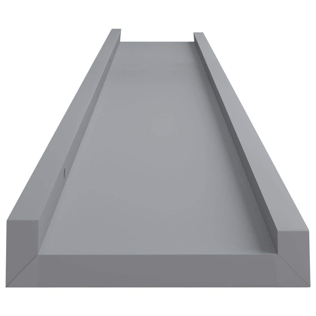 Bilderleisten - Confezione da 2 mensole da parete in MDF, 80 x 9 x 3 cm, per soggiorno, camera da letto e ufficio, elegante soluzione di archiviazione