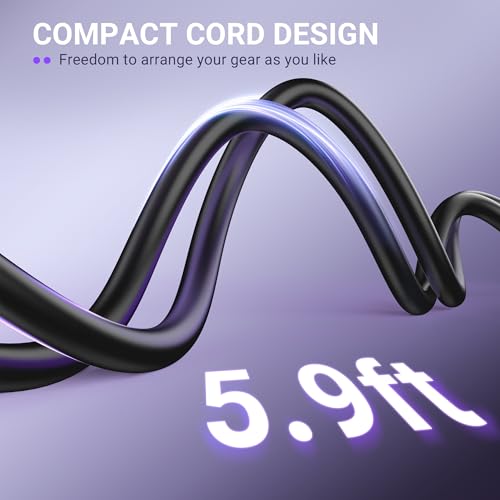 Image of FIFINE XLR Microphone Cable, 5.9ft Male to Female Mic Cord for Studio Recording, Balanced 3-Pin Cable Compatible with XLR Microphone for Podcast Streaming AM8, K688-L9C