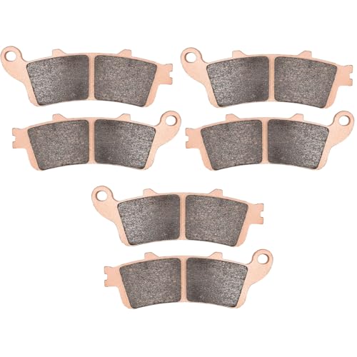 Front and Rear Sintered Brake Pads replacement for Honda GL1800 GL 1800 A Goldwing F6B Deluxe 2001 2002 2003 2004 2005 2006 2007 2008 2009 2010 2011 2012 2013 2014 2015 2016 2017