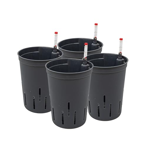 Leni Kulturtopf Set mit Wasserstandsanzeiger Ø 15 cm H 19 cm 4er-Pack rund – Ansicht 1