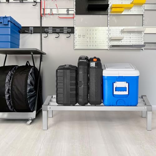Vevor 36” X 20” COMMERCIAL FOOD FLOOR RACK 8 Inch Off The Floor, 1000 Lbs Capacity All-Welded Aluminum Storage Rack thumb #7