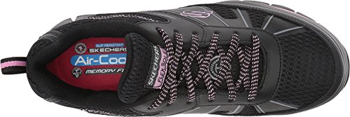 Skechers Skechers Work Synergy Algonac Alloy Toe Womens Sneakers Black/Pink 9.5 W