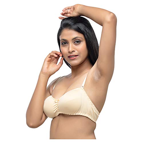 Image of Daisy DEE Women Cotton Seamless Full Coverage Non-Padded Wirefree T-Shirt Bra - - ENCHANTIC