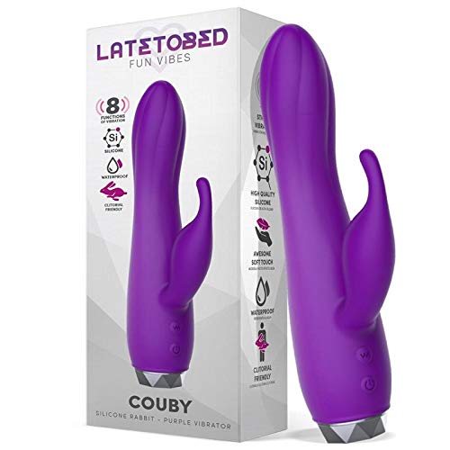 Vibromasseur lapin en silicone Couby Latetobed violet pour le plaisir intime