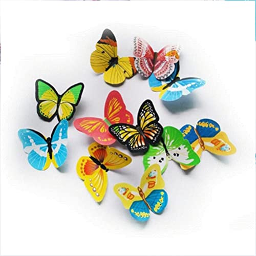 Sewroro Edible Butterfly Cupcake Toppers Dessert Toppers 356 Pcs Sticky Rice Paper Butterfly Cake Ornament for Wedding Birthday Party Food Decoration - Thumbnail 3
