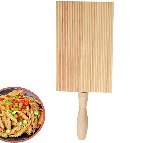 Gnocchi Brett,Nudelbrett für Gnocchi,Gnocchi Brett Holz,Gnocchi Abstreifer,Nudelbrett,Pasta Brett,für Einfache Herstellung Authentischer Hausgemachter Nudeln und Butter Ohne Kleben Pin Küche Werkzeug