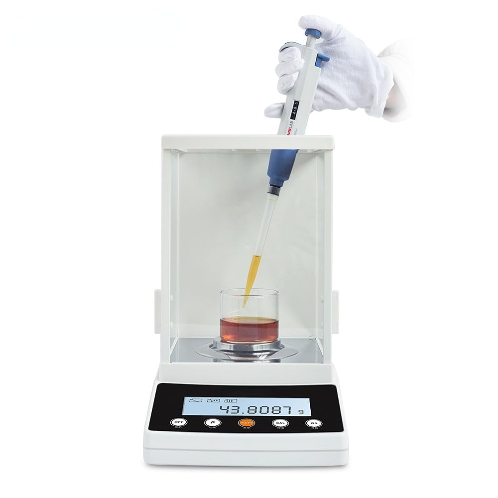 YNIYUJKL Fa2204N 220G 0.0001G Readability 0.1Mg Resolution Analytical Lab Balance, Electronic Screen, Magnet SensorgaoJIN1580