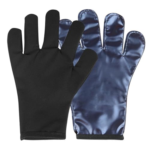 Gazechimp サウナグローブ、ワークアウト用汗止めグローブ、ミトン、シャワー用ポータブルギフト、タッチスクリーンハンドミット、入浴、スパ、スポーツ、自宅エクササイズ用, 青