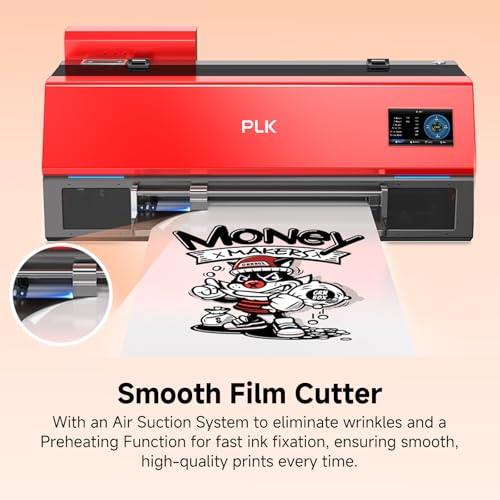 Image of PLK A3 Plus DTF Printer with Oven, XP600 Printer, Double-Speed Than L805 /L1800, Auto-Cleaning & Dual White Ink System,13 inch DTF Machine DIY T-Shirt Printing