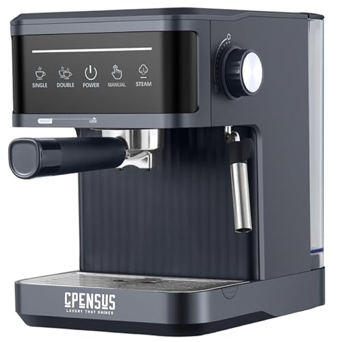 Image of CPENSUS Smart Coffee Maker Machine for Home 20 Bar Semi-Automatic Espresso Cappuccino Latte & Mocha machine With Steam Milk Frother Touch Panel Kitchen Appliances (20 Bar Machine)