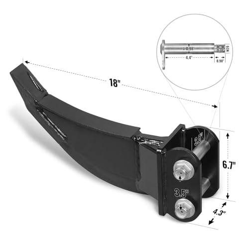 4-Piece Mini Excavator Attachment Set for MechMaxx MEC10; MEC12 Mini Compact Excavator