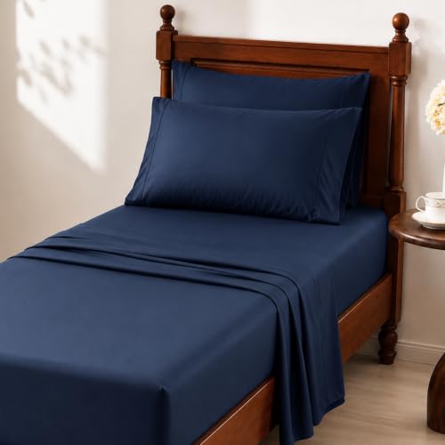 Image of Chaps Twin Size Sheet & Pillowcase Sets- 6 Piece, Deep Pocket, Wrinkle Free