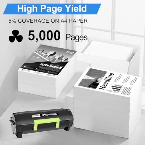 Toner 50F1H00 résout les blocages d'impression des Lexmark MS312dn et MS410dn
