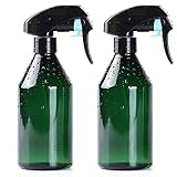 Tennedriv Green Spray Bottle for Plants 2 Pack, Ultra Fine Mist Spray Bottles, Water Mister Spray Bottle for Plants, Succulents, Flowers Pet and Cleaning Solution, BPA Free, 10oz