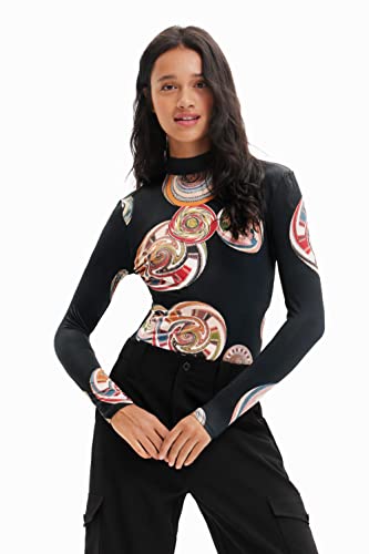 Desigual Women's Body Blouse, Black, L