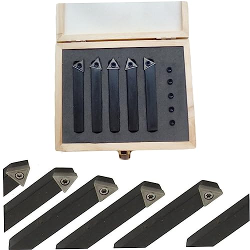 Kit de 5 fresas CNC de carburo para torno miniatura 7