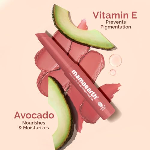 Image of Moisture Matte Longstay Mini Lipstick with Avocado Oil & Vitamin E for 12 Hour Long Stay- 05 - Bubblegum Nude - 0.7 g