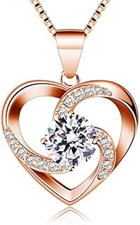 B.Catcher Women Necklace 925 Sterling Silver Crazy Love Pendant Necklaces