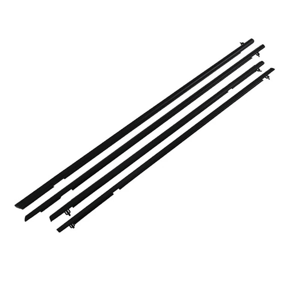 Sealing Strip 4Pcs Window Trim for Honda for Civic 2006-2011 Weatherstrip Seal Side Door Glass Rubber Belt Replacement 72410-SNA-A01